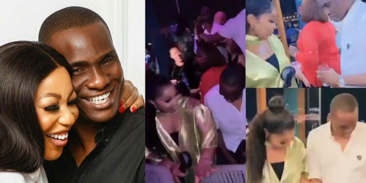 “Love is sweet” – Fans gush over rare video of veteran actress, Rita Dominic and husband, Fidelis (Watch)