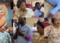 “We were called names and told to see herbalists” – Actor, Adeniyi Johnson and wife, Seyi shares testimony as they dedicate their twins in church (Video)