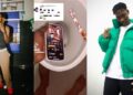 Seyi Vibez’ fan drops his phone down the toilet because it played Zinoleesky’s song (video)