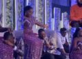 Moment gospel singers Sunmisola Agbebi and Yinka Okeleye’s wedding reception turned into a revival (Video)