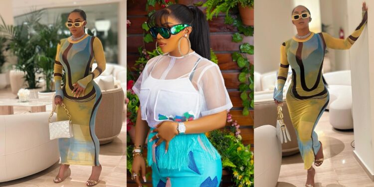 “This shape is not giving” – Reactions as Toke Makinwa shares new photos