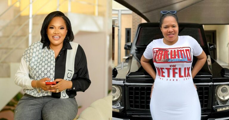 “You all went to create a Whatsapp group to bad mouth my work cos of my political choice” – Toyin Abraham cries out