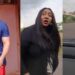 Drama ensues as Judy Austin blocks Yul Edochie from driving out during an argument (video)