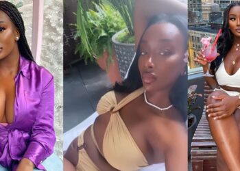 Davido’s alleged pregnant sidechick, Anita Brown, replies follower who asked if she has aborted her pregnancy after she showed off her ‘growing baby bump’ (Video)