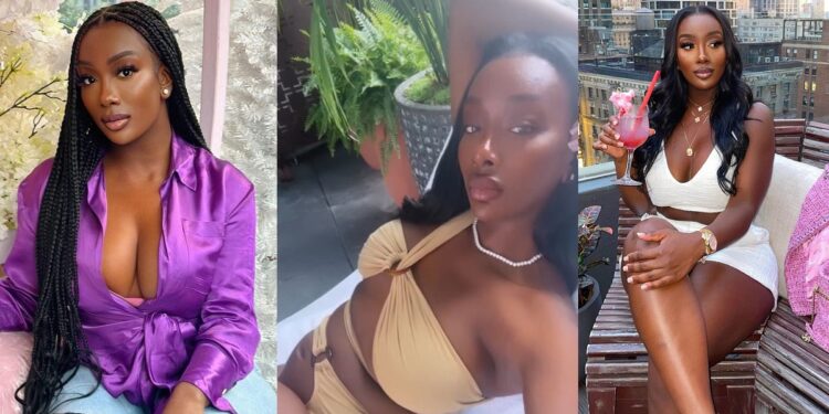 Davido’s alleged pregnant sidechick, Anita Brown, replies follower who asked if she has aborted her pregnancy after she showed off her ‘growing baby bump’ (Video)