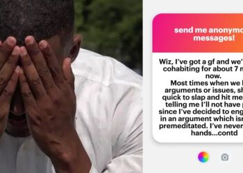 “Finished mumu” – Netizens react as man reveals his girlfriend beats and slaps him during arguments