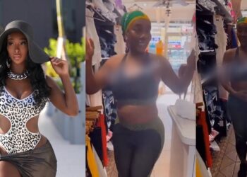 Davido’s alleged 5th baby mama, Anita Brown shows off ‘growing baby bump’ (Video)