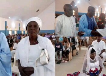 Elderly couple tie the knot in Plateau (Photos)