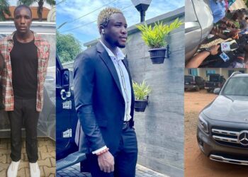 Police arrest suspected car thief who absconded with N55m Benz during test drive in Abuja (Video)