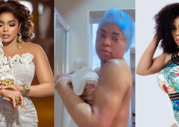 Bobrisky poses completely unclad in video as he shows off new derrière (Watch)