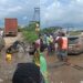 Car converted to gas engine catches fire on highway (Video)