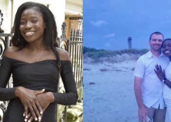 Chibok girl who escaped Boko Haram abduction gets engaged to US lover (Photos)