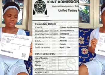 JAMB officially releases Ejikeme’s “original” result, shows different score (Photo)