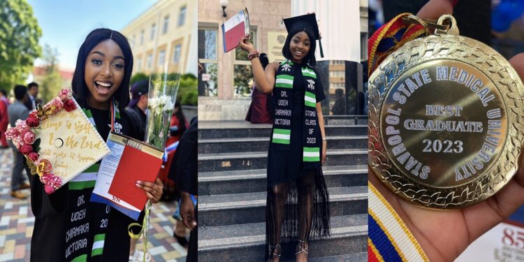 Nigerian lady celebrates