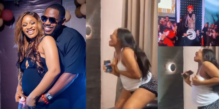 BBNaija All Stars: Watch Frodd’s heavily pregnant wife’s reaction after he was unveiled as a housemate (Video)