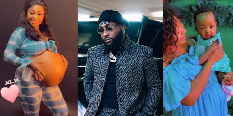 “That child resembles David no DNA is even needed” – Reactions as Ghanaian lady shows up with Davido’s alleged baby
