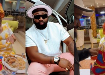 “Why you no gimme the money?” – Harrysong’s mother queries him after he revealed their date meal cost N30k (Video)