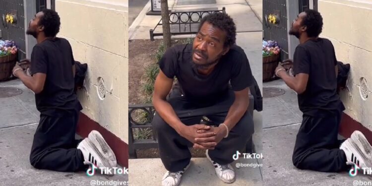 “I lost everything after cheating on my girlfriend” – Homeless man shares (Video)