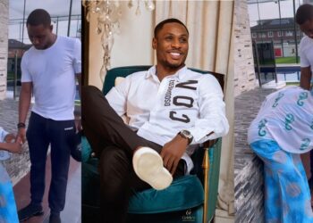 Odion Ighalo shares heartwarming moment his mom prayed for him and his legs (Video)