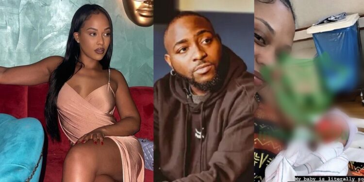 Davido’s second baby mama, Amanda, finally reacts to rumors that she welcomed a second child with the singer