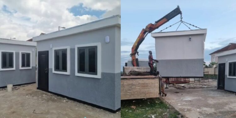 Nigerian man unveils mobile house that can be relocated to any location (Video)
