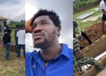 Nasboi lays his only brother to rest amidst tears (Video)