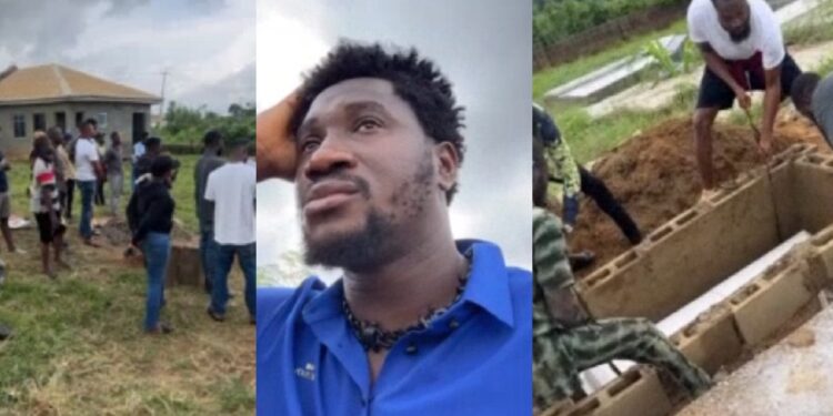 Nasboi lays his only brother to rest amidst tears (Video)