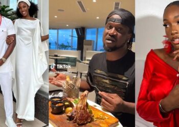“See your puppy eyes” – Singer, Paul Okoye’s girlfriend, Ivy Ifeoma, adorably begs him to eat in romantic video (Watch)