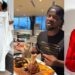 “See your puppy eyes” – Singer, Paul Okoye’s girlfriend, Ivy Ifeoma, adorably begs him to eat in romantic video (Watch)