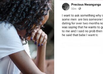 “Some men are liars” – Nigerian lady laments after her boyfriend of two months revealed he’s married
