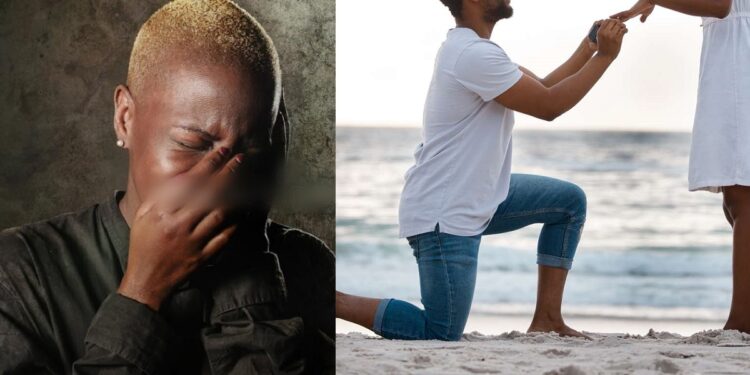 “He pretended to love me” – Nigerian lady heartbroken after her boyfriend of 4 years proposed marriage to another lady