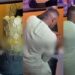 “Life!” – Video from veteran actor, Olu Jacob’s 80th birthday stirs emotions as son holds his hands to cut cake (Watch)