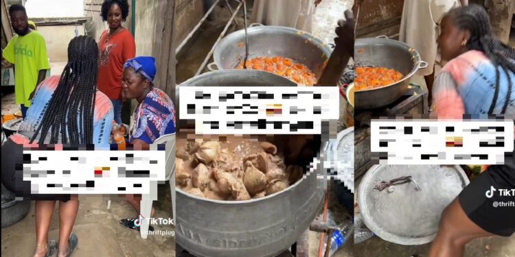 “She said her son will marry me” – Lady goes extra mile to win over boyfriend’s mum during Sallah (Video)