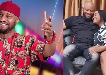 “Peace. Thank you Lord” – Actor, Yul Edochie writes as he shares loved-up photo with second wife, Judy