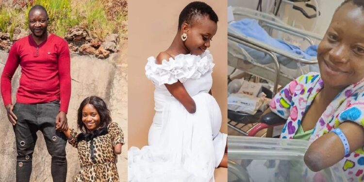 Differently-abled Zimbabwean woman and husband welcome first child