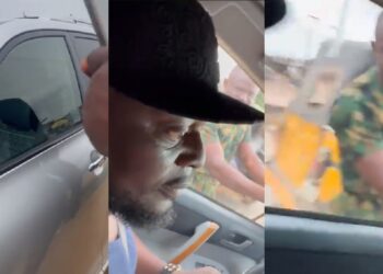 Soldier reportedly damages car of abroad returnee after they cautioned him for driving recklessly (Video)
