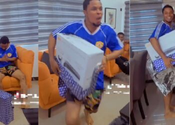 Lady shares boyfriend’s reaction as she surprises him with PS5 for his birthday (Video)