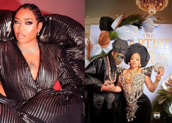“The way bad news excites Nigerians still baffles me” – Toyin Lawani breaks silence following husband’s outburst