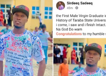 “First male virgin graduate in the history of Taraba State University” – Student brags after final exams
