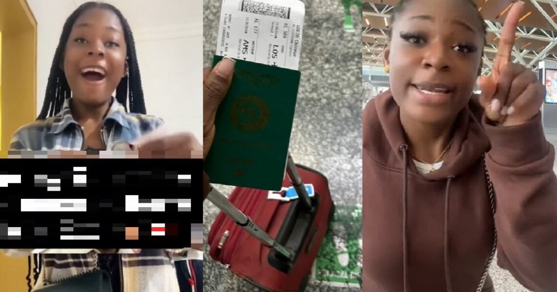 “I got my visa within 9 days” – Excited Nigerian lady reveals as she