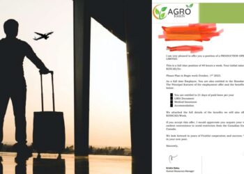Man banned from Canada for 5 years after paying N15 million and getting a fake job offer