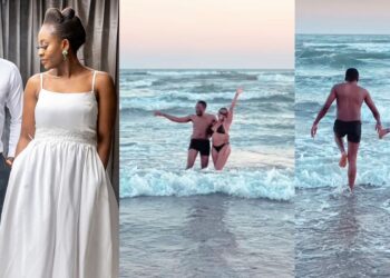 Bovi and his wife renew their marital vows on the beach (Video)