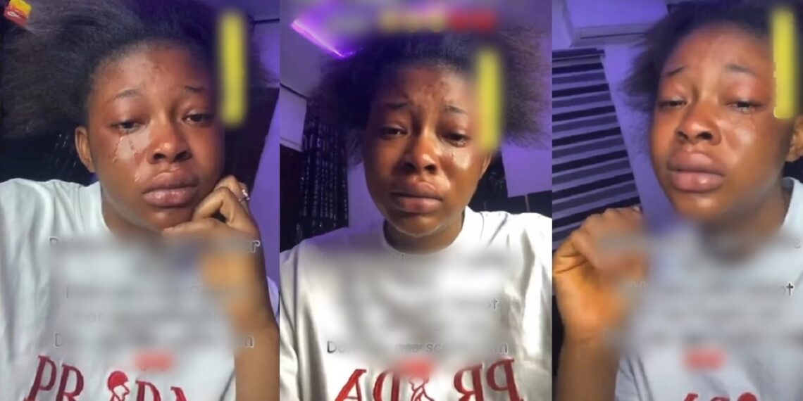 Sorry Dear”: Beautiful Lady Weeps Bitterly after Boyfriend of 7 Years  Dumped Her 