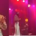 Singer, Flavour, causes a stir as he performs on stage in crop top and stylish pants (video)