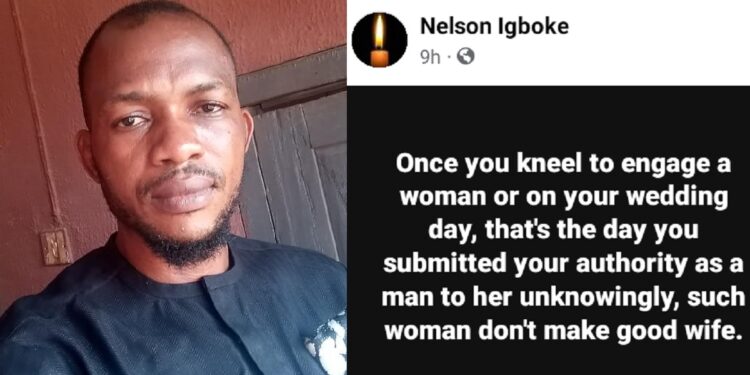 “Once you kneel to engage a woman, you submit your authority to her as a man” – Late Ebonyi monarch’s son