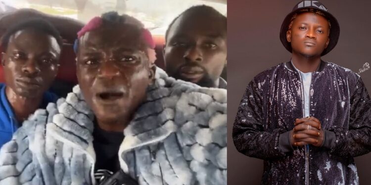 “Them don break my boy eye” – Portable and his boys beaten up in Lekki when he went to buy clothes (Video)