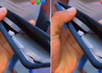 Lady in pains after seeing tiles inside iPhone she allegedly bought at computer village