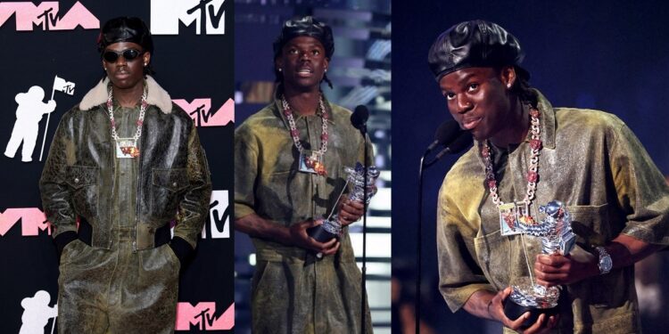 Rema dedicates his MTV VMAs Award to Fela, Don Jazzy, Wizkid, Davido…(VIDEO)