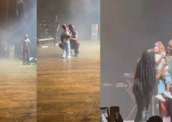 Simi and Daughter Deja’s Heartwarming Surprise for Adekunle Gold Steals the Show in Dallas  (Video)