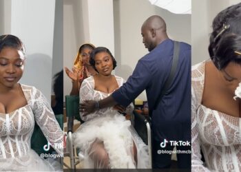 Bride burst into tears on her wedding day as fashion designer fail to replicate her dress and her parents stop her from using makeup  (Video)